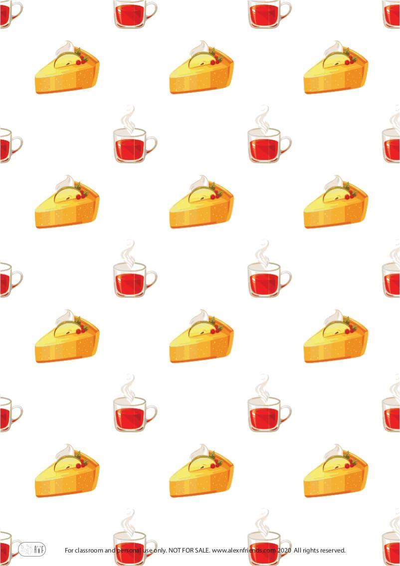 Easy Printable Paper Birthday Cake for kids