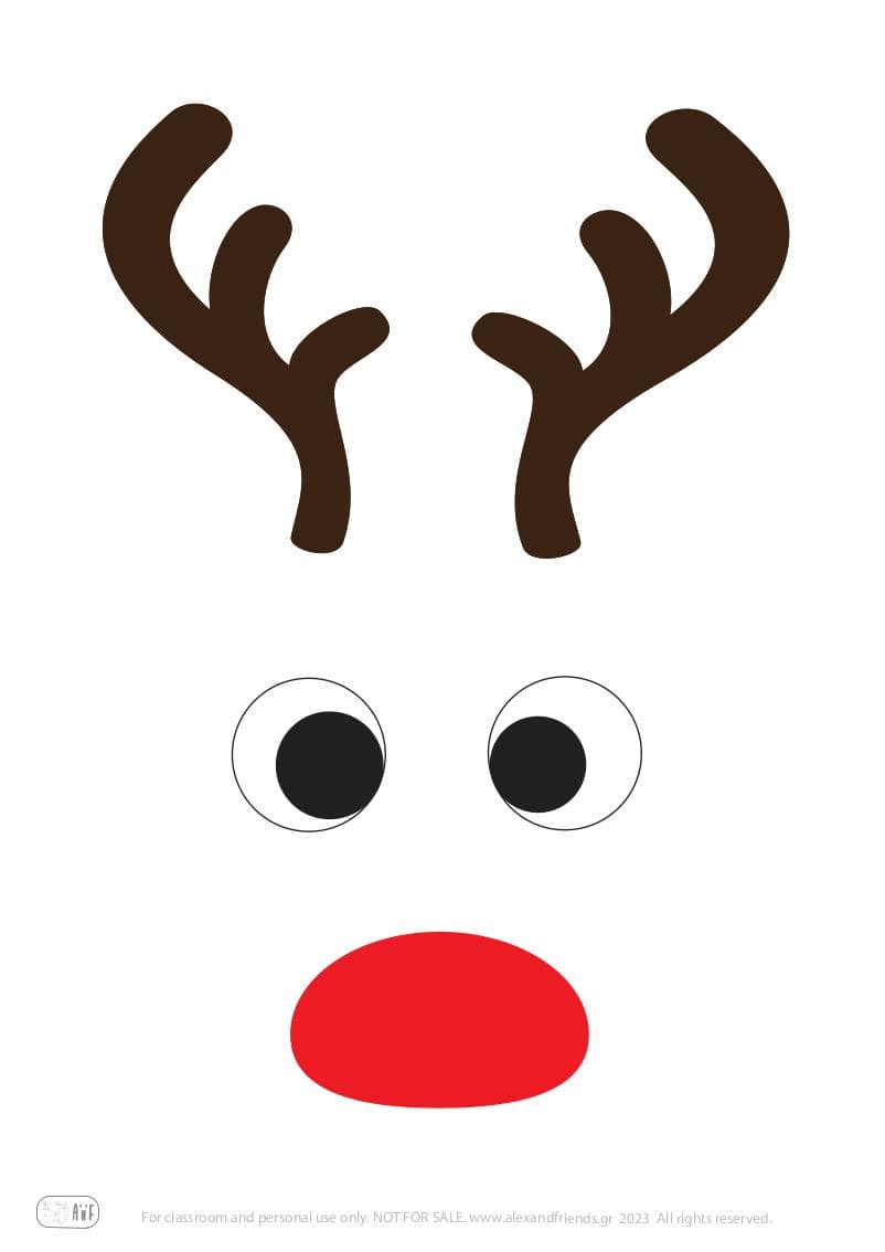 Rudolf card (printable material)