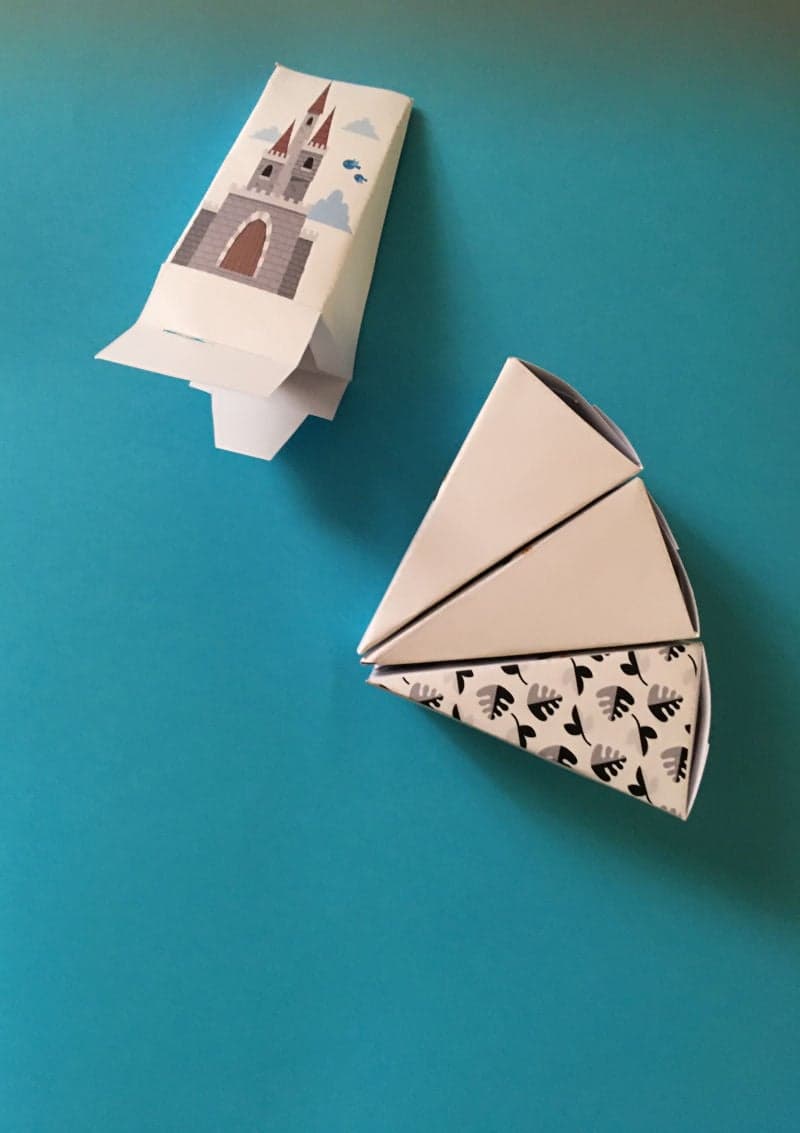 Easy Printable Paper Birthday Cake for kids