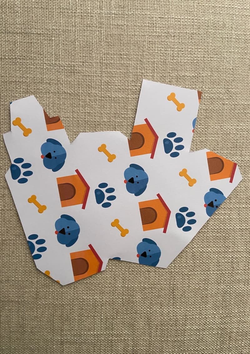 Easy Printable Paper Birthday Cake for kids