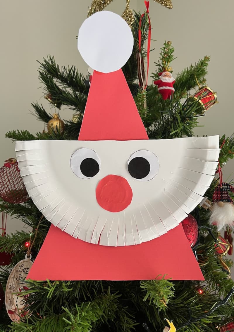 Santa Claus Triangle Craft