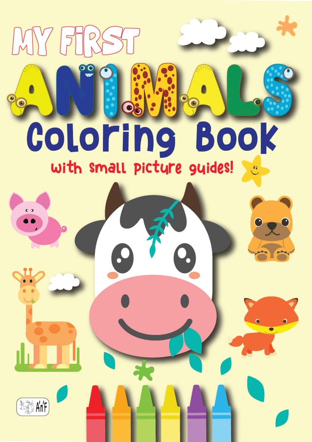 My FirstAnimals Coloring Book - With small picture guides! - ONLY 10.66 EUROS!