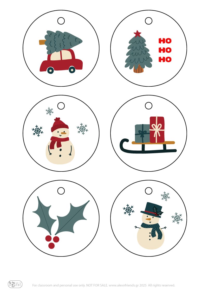 Christmas Gifts Tags