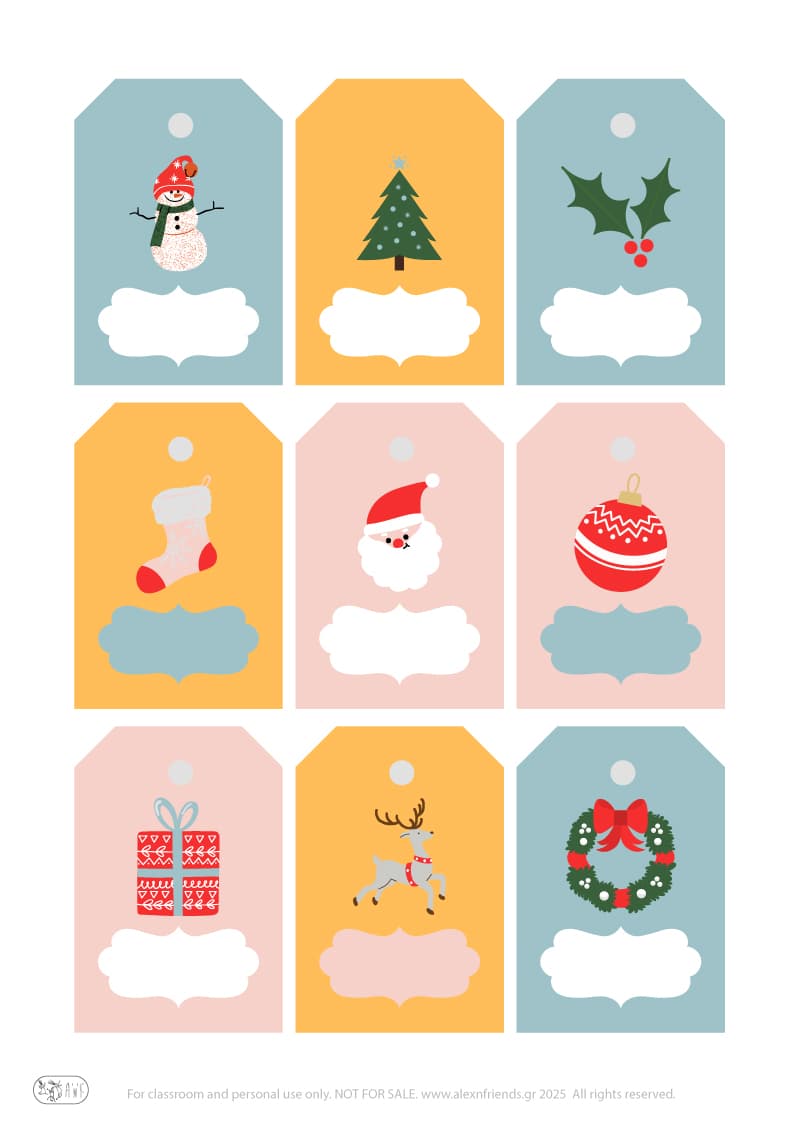Christmas Gifts Tags