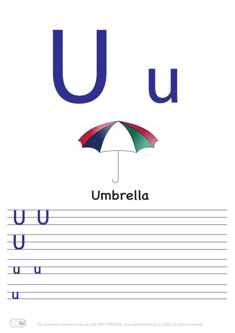 Letter U