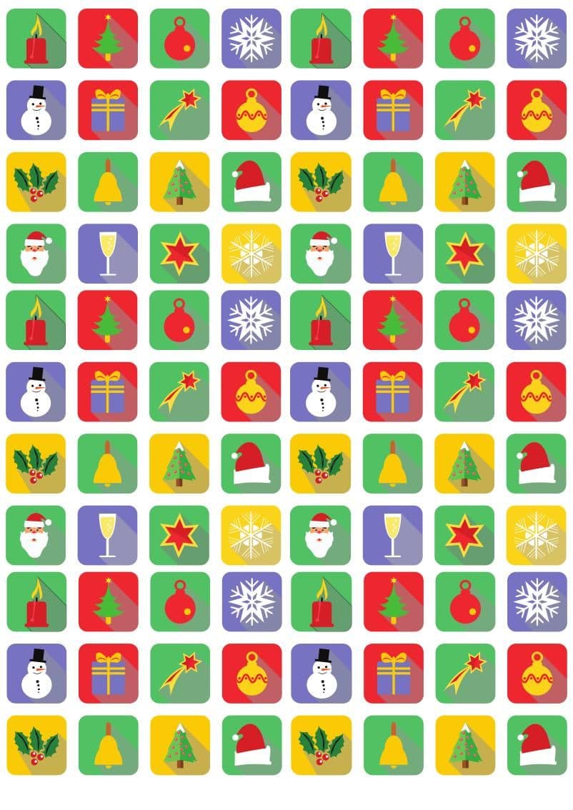 Free printable wrapping paper for Christmas and New Year. 