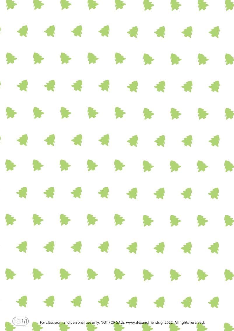 Green Trees on Snow