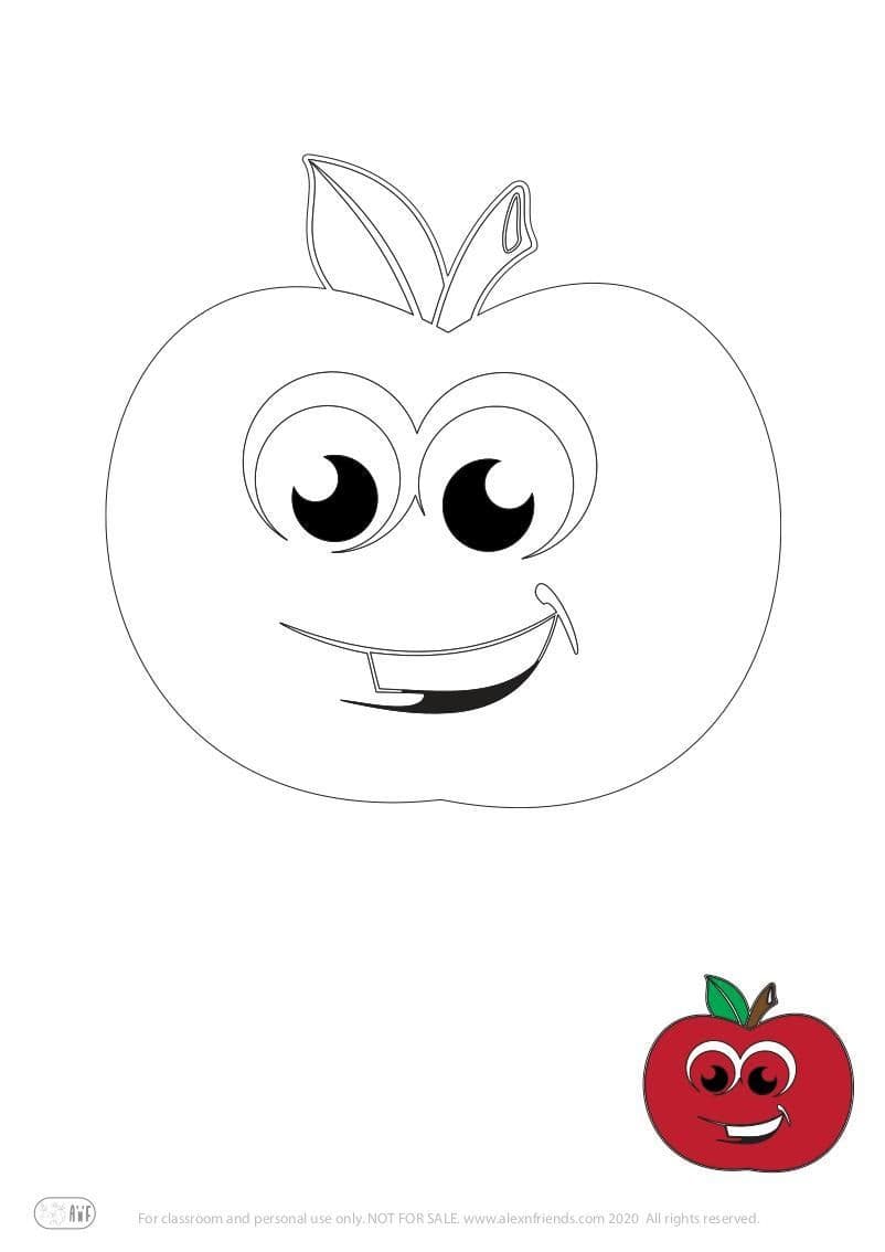Smiling apple