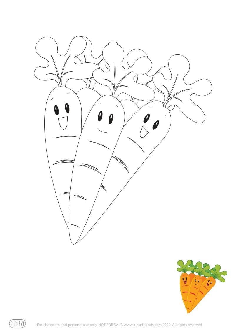 Smiling carrots