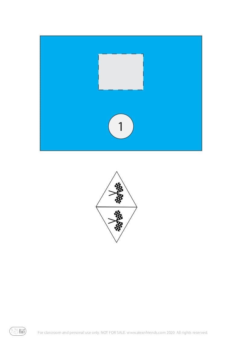 Racing Cars 1 (printable material)