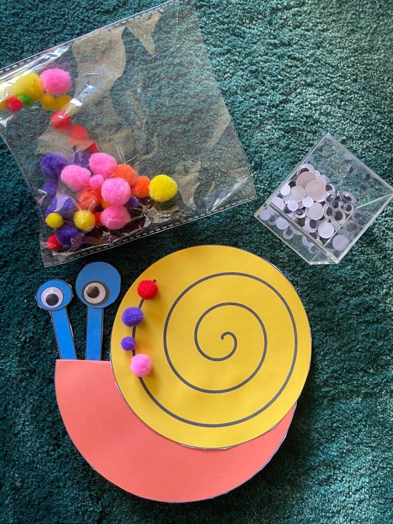 Crafts for kids. Educational material. Snail. Free pintable.