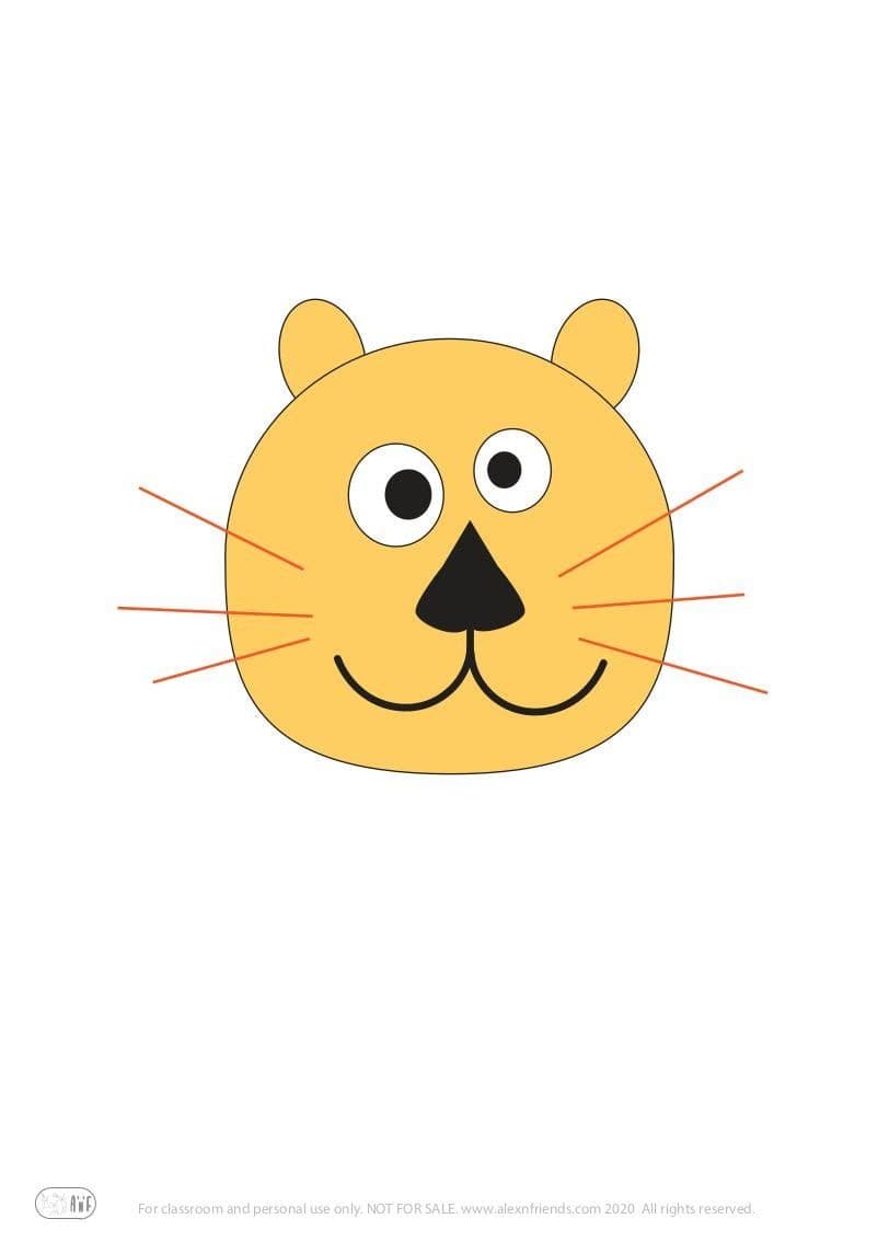 Spaghetti Lion (printable material in color)