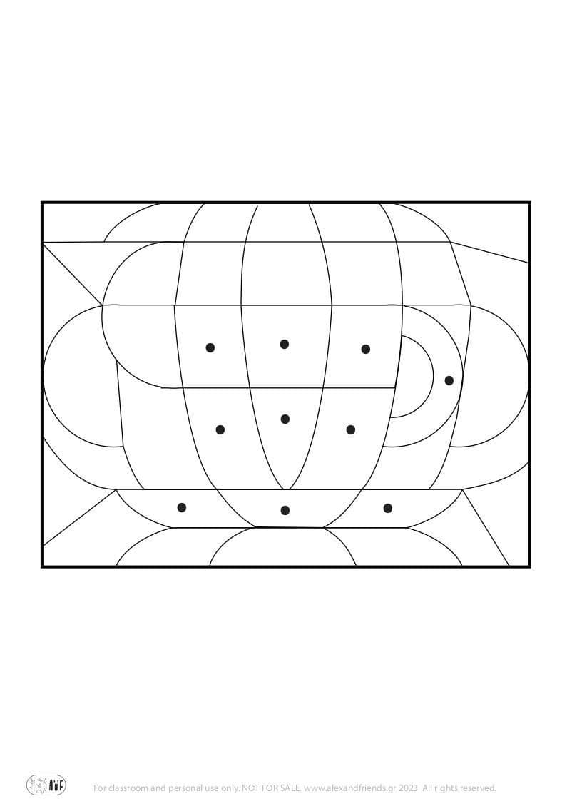 Coloring Puzzle - Cup