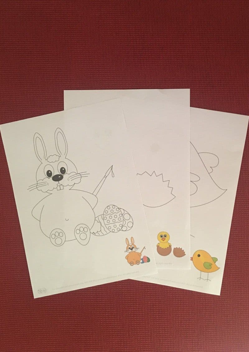 Free printable coloring pages for preschool for easter.