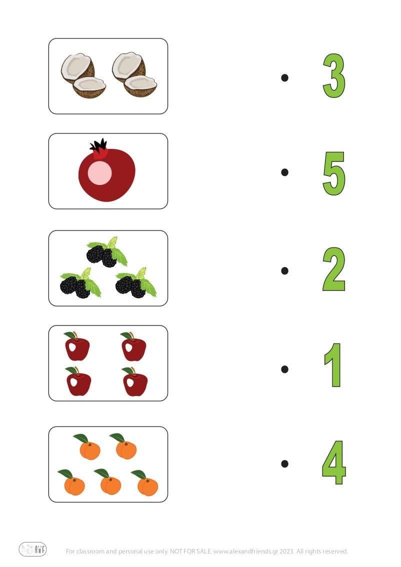 Numbers 1-5
