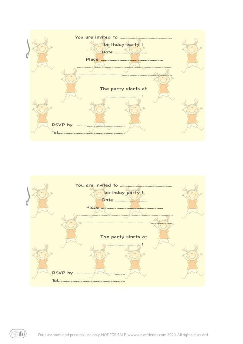 Invitation happy kids