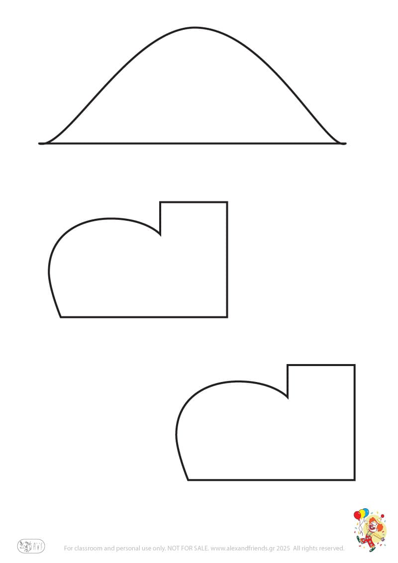 Το καπέλο και τα παπούτσια του Αρλεκίνου. Αποκριάτικη χειροτεχνία για προσχολική ηλικία.