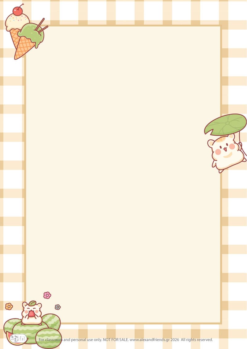 Writing paper - cats