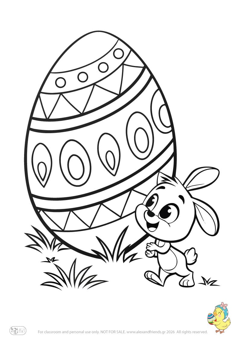 Bunny and Easter egg