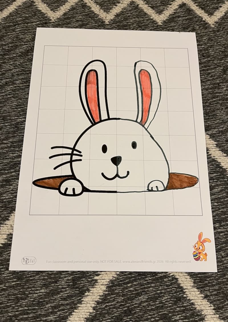 Easter Symmetry Drawing