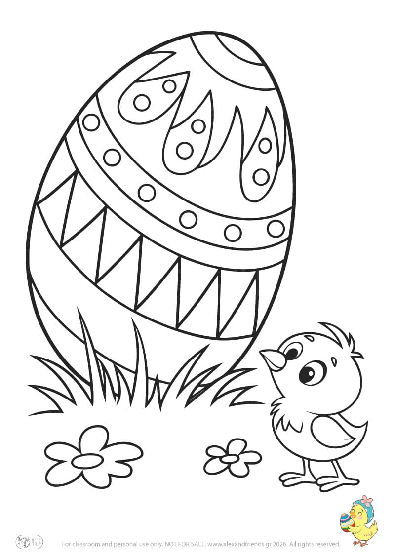 Chick and Easter egg