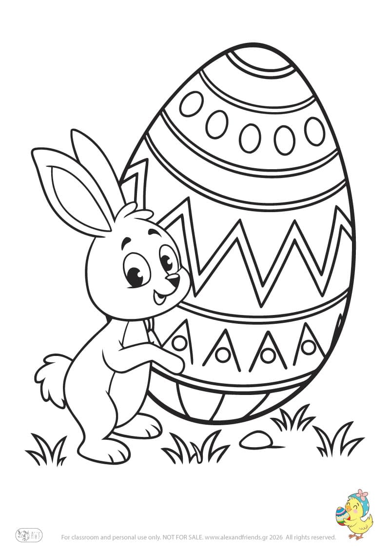 Bunny and Easter egg