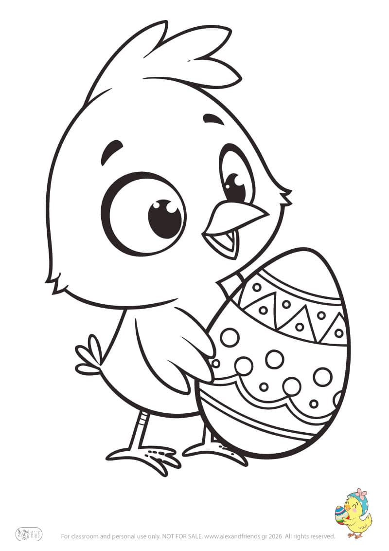 Chick and Easter egg