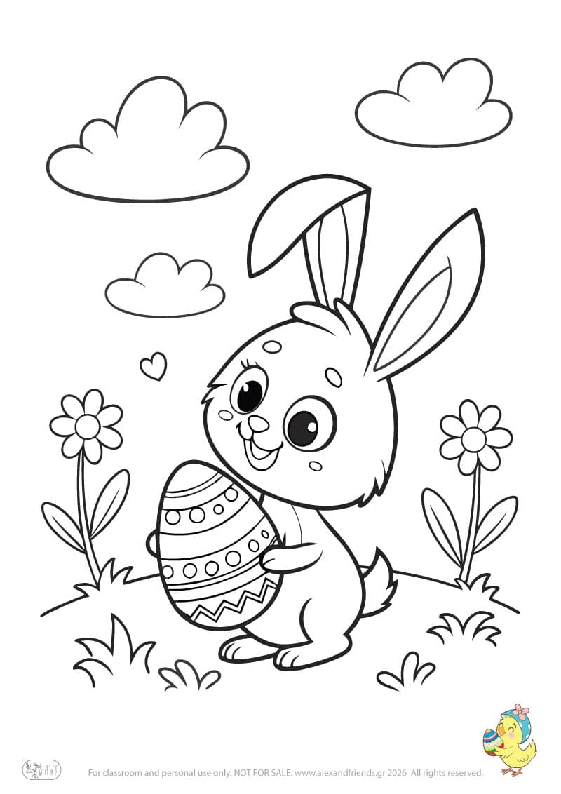 Bunny with Easter egg