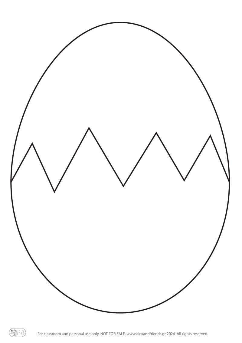 Easter craft for kids with a cracked egg and chick