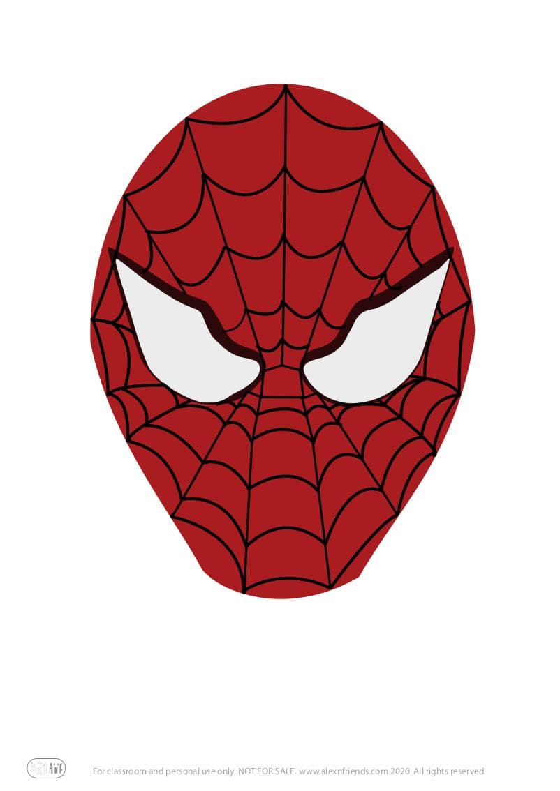 Απόκριες. Δωρεάν εκτυπώσιμη μάσκα spiderman. 