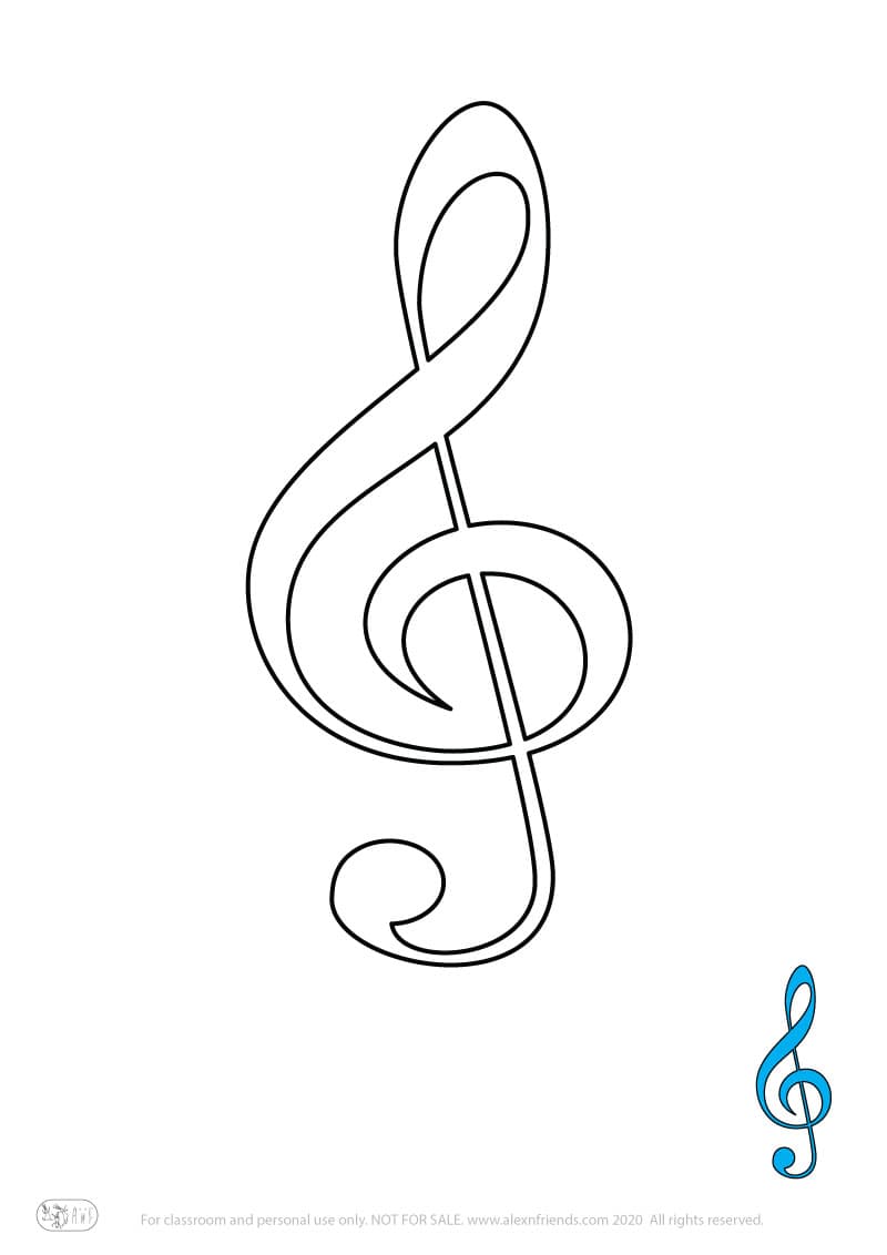 Εκπαιδευτική δραστηριότητα για παιδιά. Δωρεάν εκτυπώσιμο φύλλο ζωγραφικής με σολ