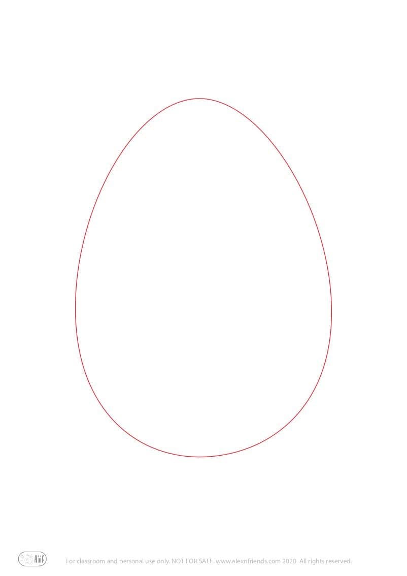 Free printable coloring page. Craft for kids for Easter. Easter egg with colored pasta and beans.