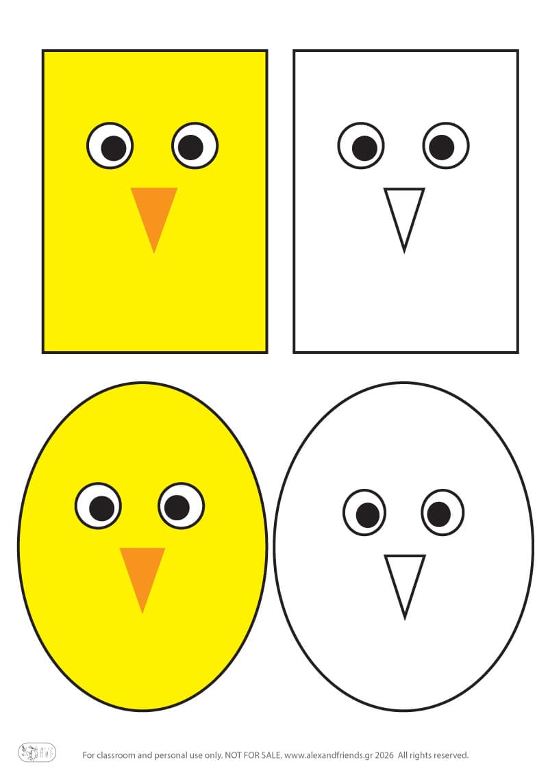 Easter craft for kids with a cracked egg and chick