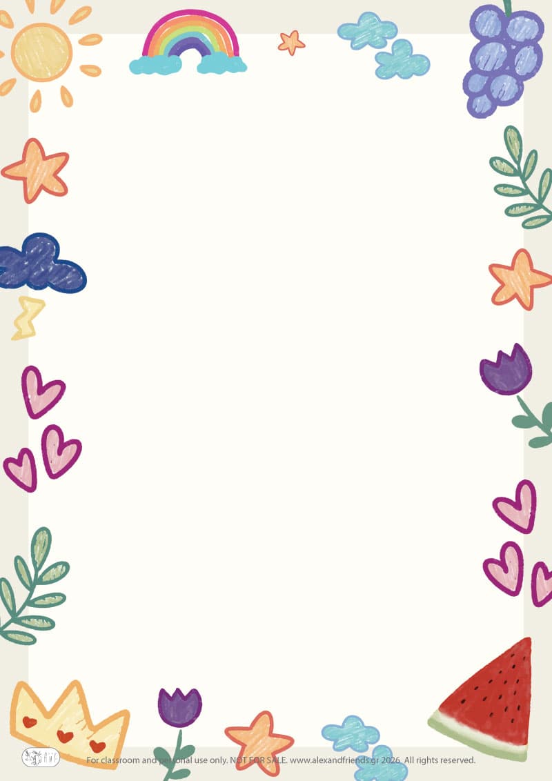 Writing paper - happy images