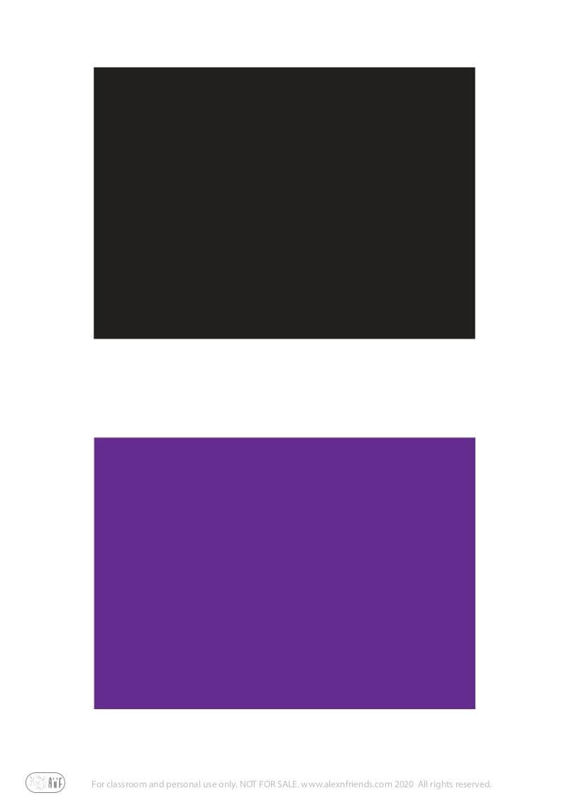 Halloween. Free printable craft for preschoolers. Black and purple cover for the toilet paper roll monster.