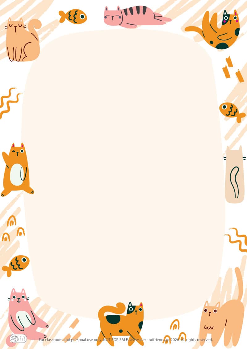 Writing paper - kittens