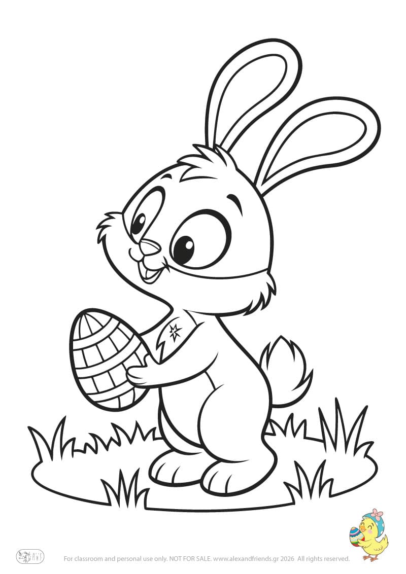 Bunny with Easter egg