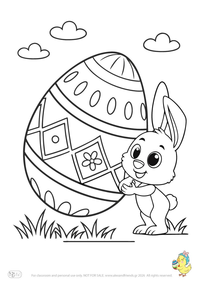 Bunny and Easter egg