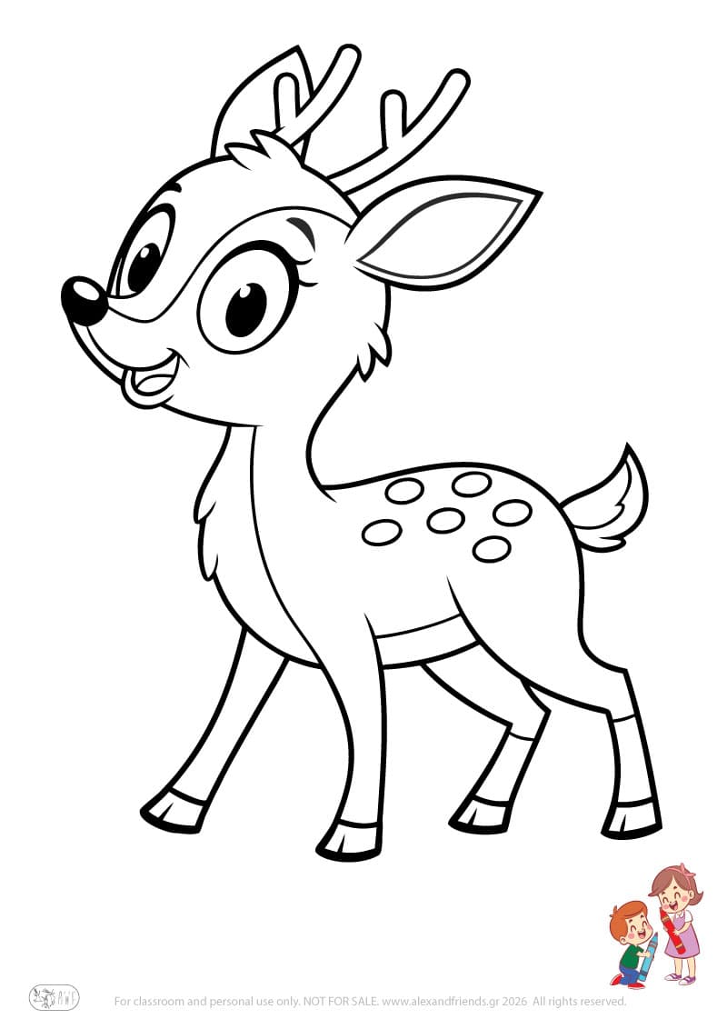 Dear. Animal coloring pages for preschoolers