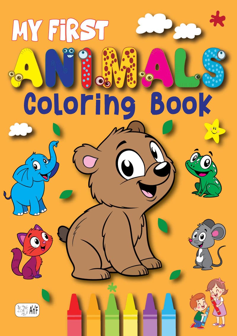 My First Animals Coloring Book! 70+ pages!