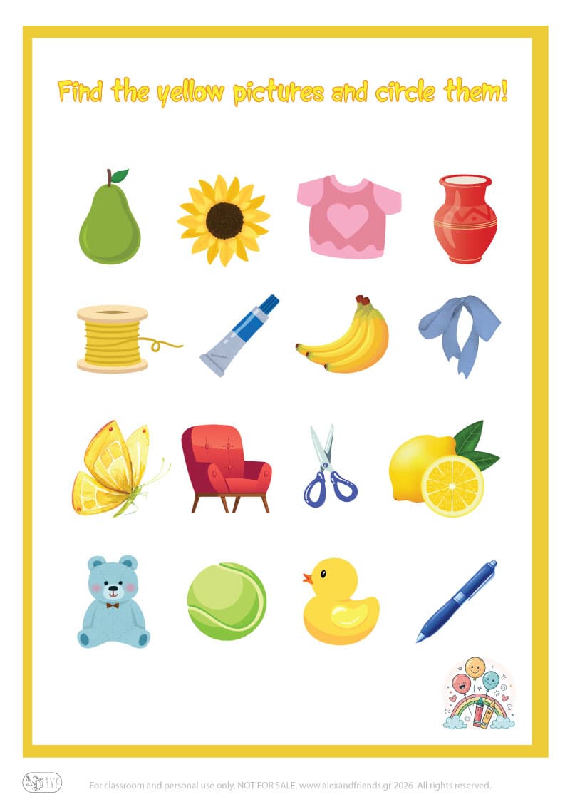 Let’s learn the color yellow!