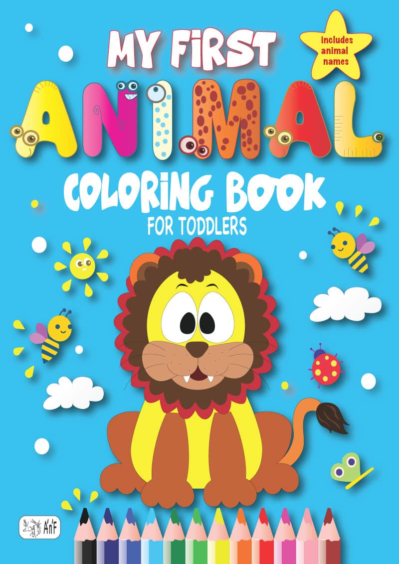 Animals Coloring Book with Animals Names! E book.