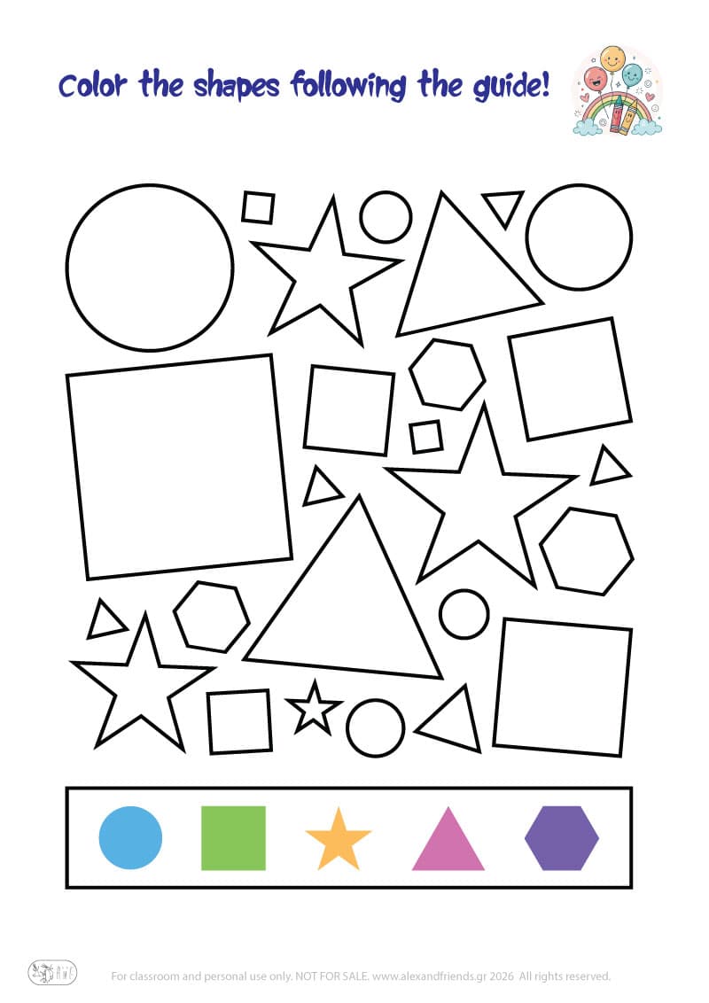 Color the shapes!