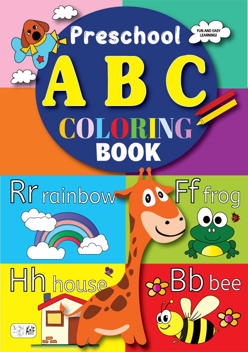 Alphabet Coloring Book - For preschoolers - E-book