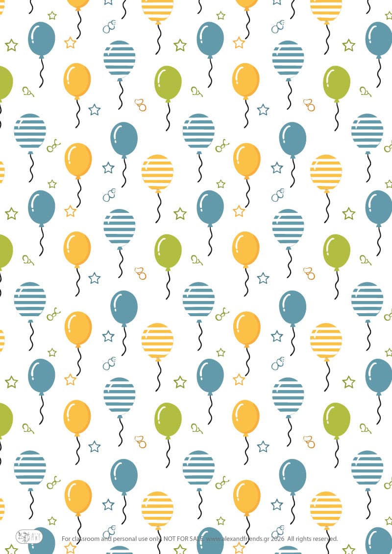 Easy Printable Paper Birthday Cake for kids