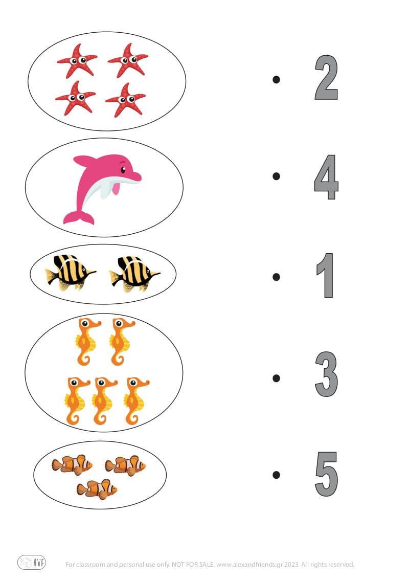 Free printables for kindergarten. Learning numbers 1-10. Worksheets for toddlers.