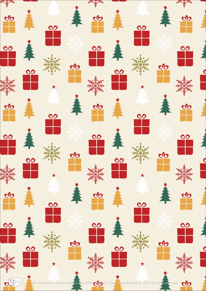 Xmas gifts and trees