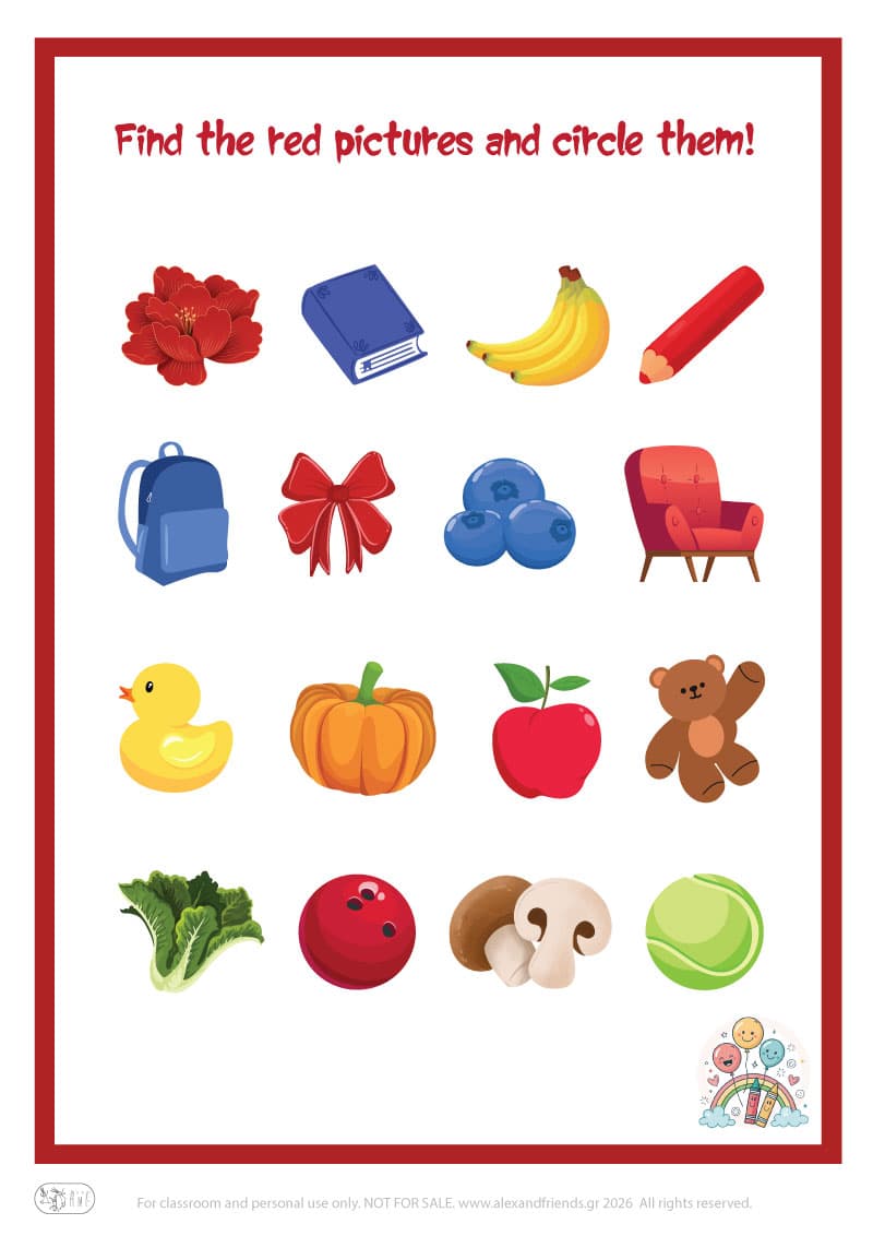 Let’s learn the color red!