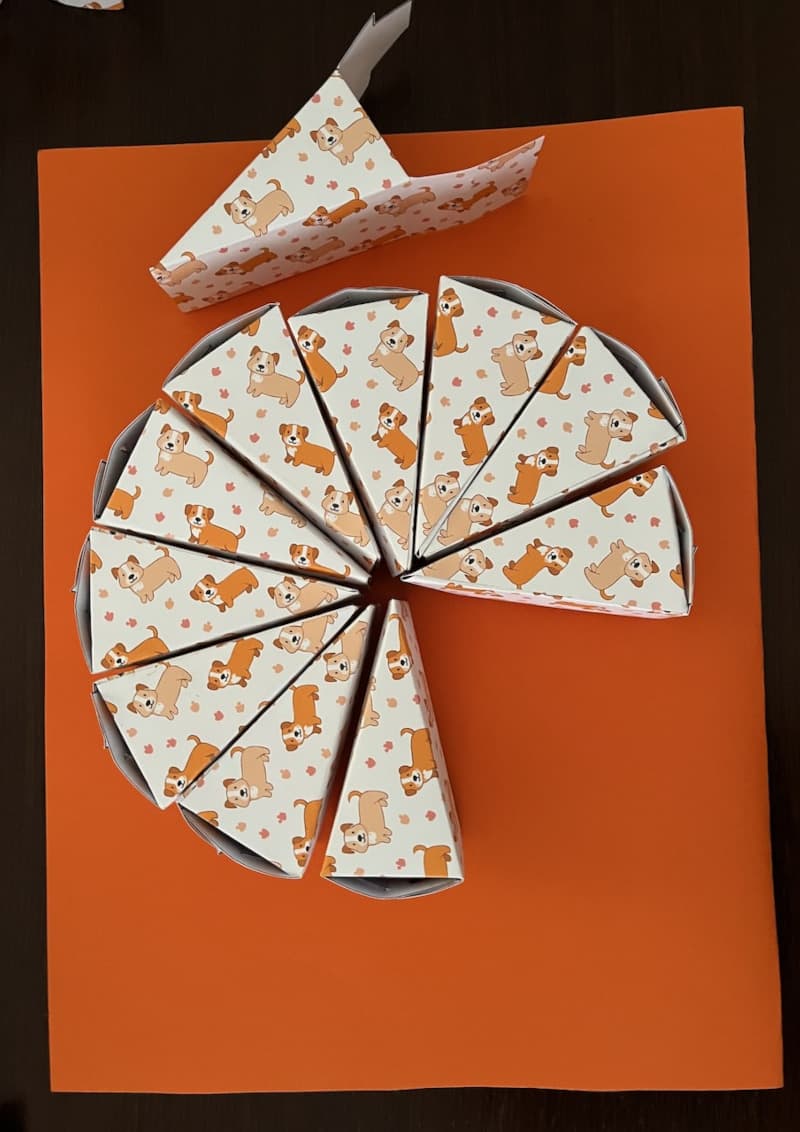 Easy Printable Paper Birthday Cake for kids